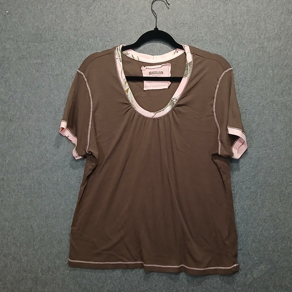 Magellan Sportswear 2XL Baby Tee Camo Trim Hunting Sporting Goods Country
